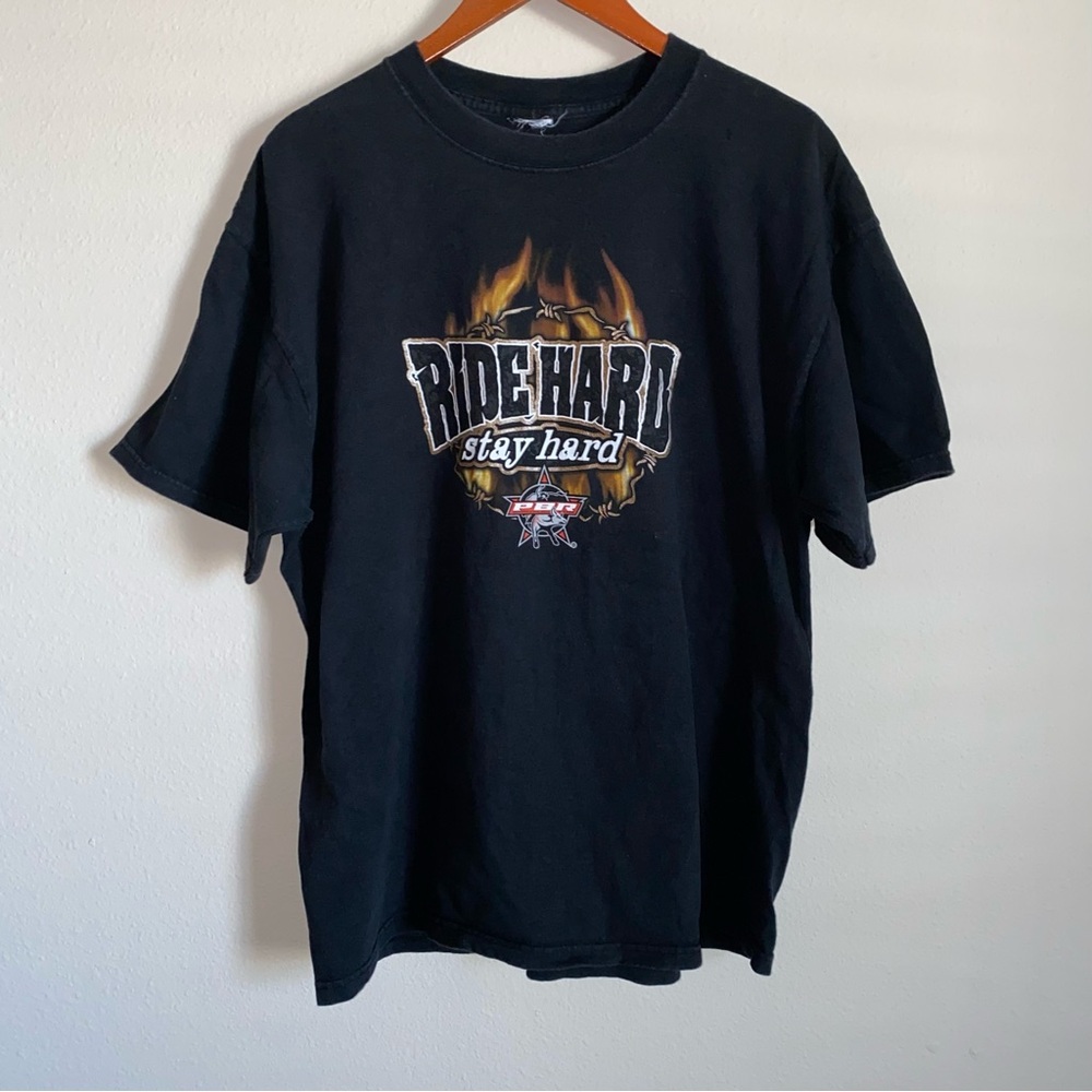 Vintage PBR Bull Riding Western Tee XL